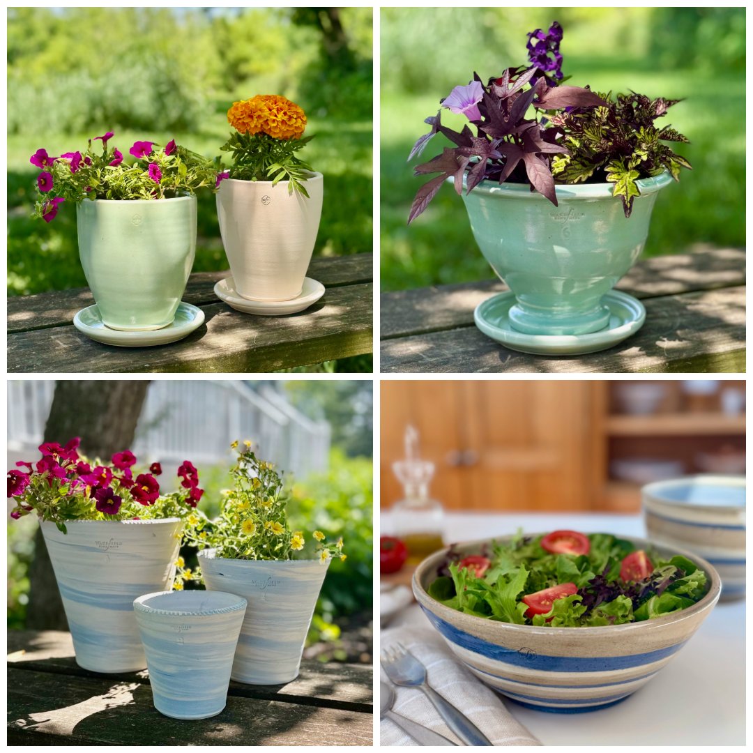 New Summer Collection of Marbled and Glazed Pots