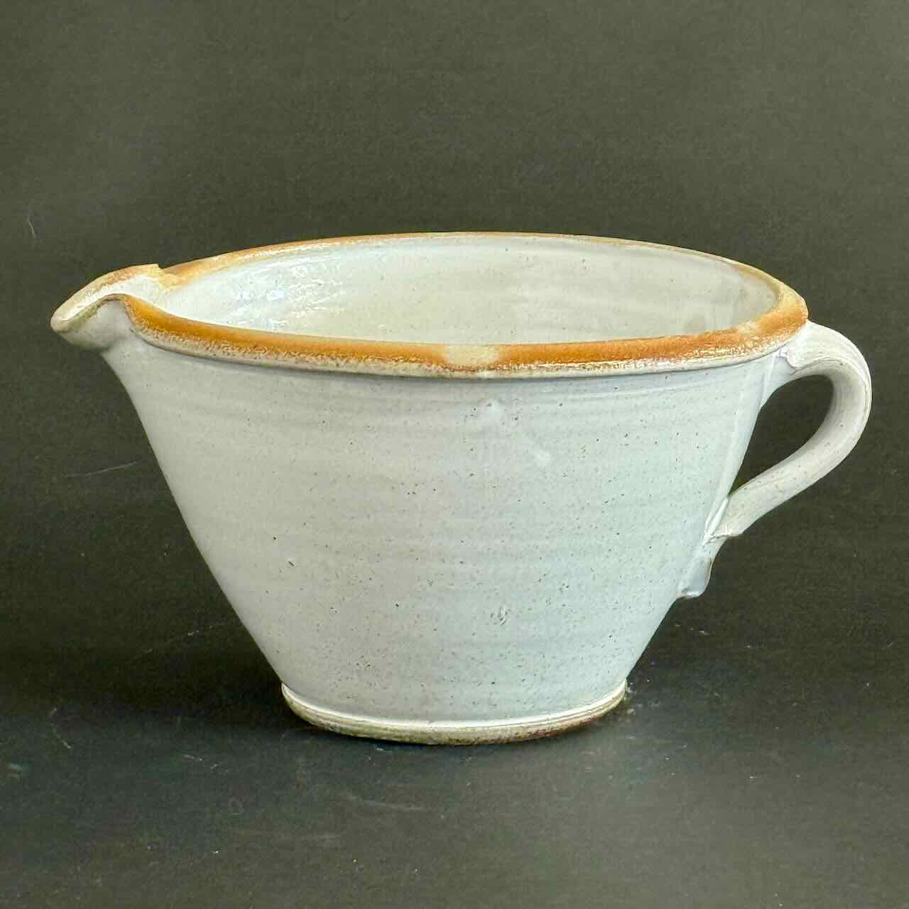 Soda Fired Batter Bowl, One of a Kind, Vanilla Bean Glaze