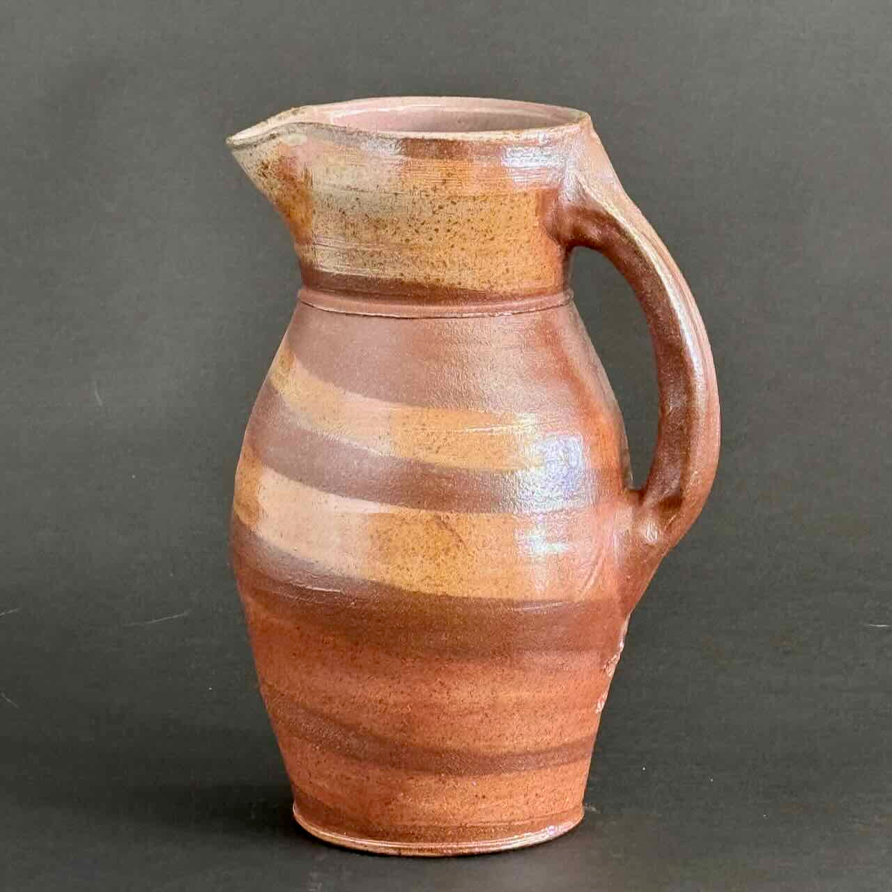 Soda-Fired Marbled Pitcher, One of a Kind