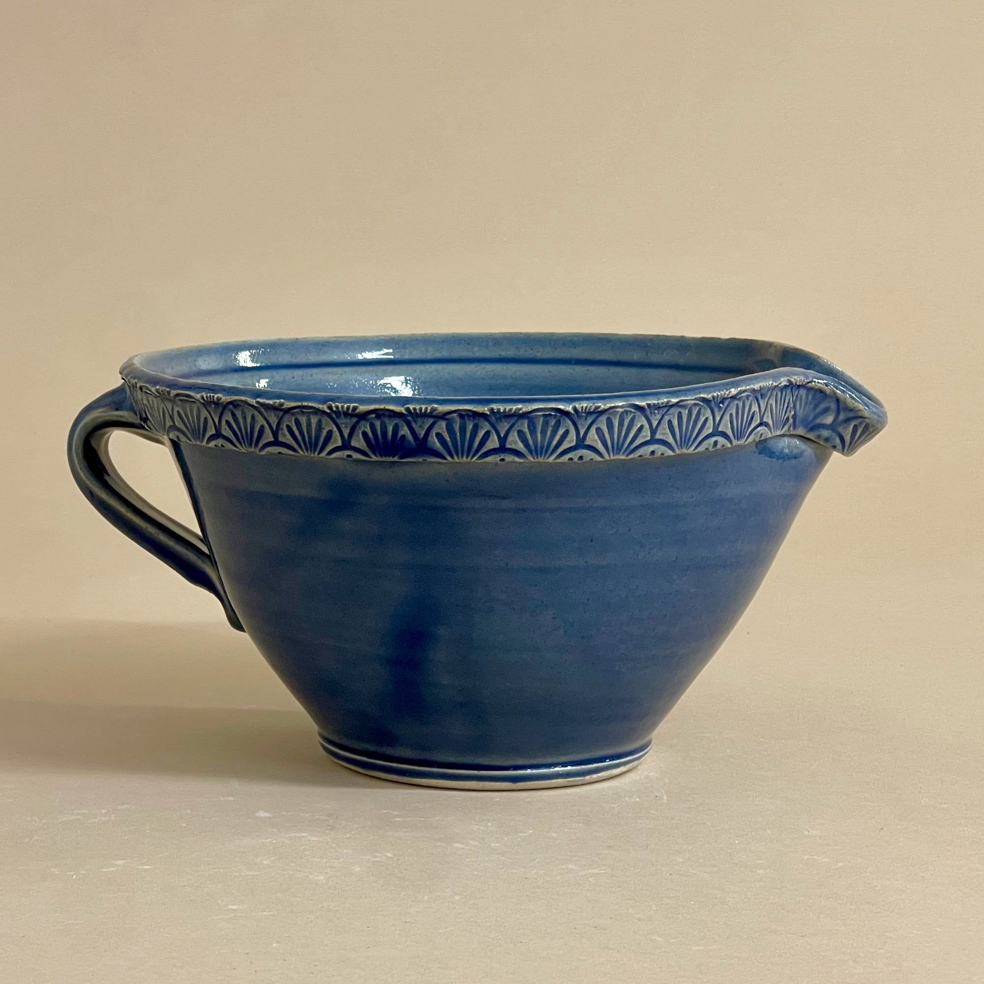Glazed Stoneware Batter Bowls, Medium Size