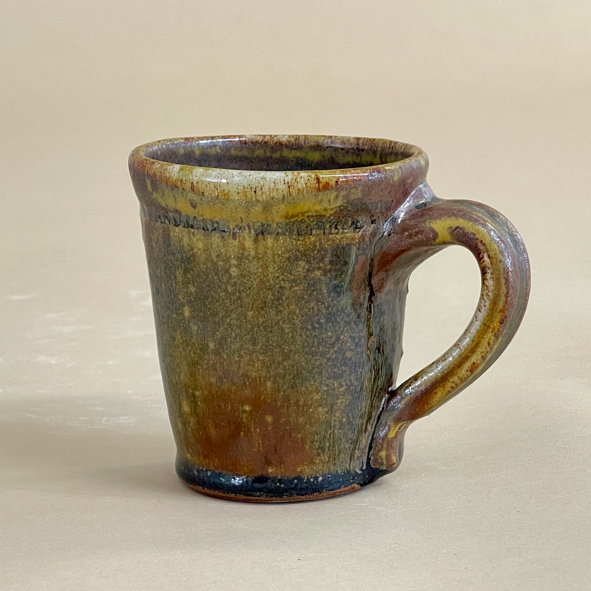 Preorder:orange Love Handmade Ceramic Mug-clay Mug Handmade