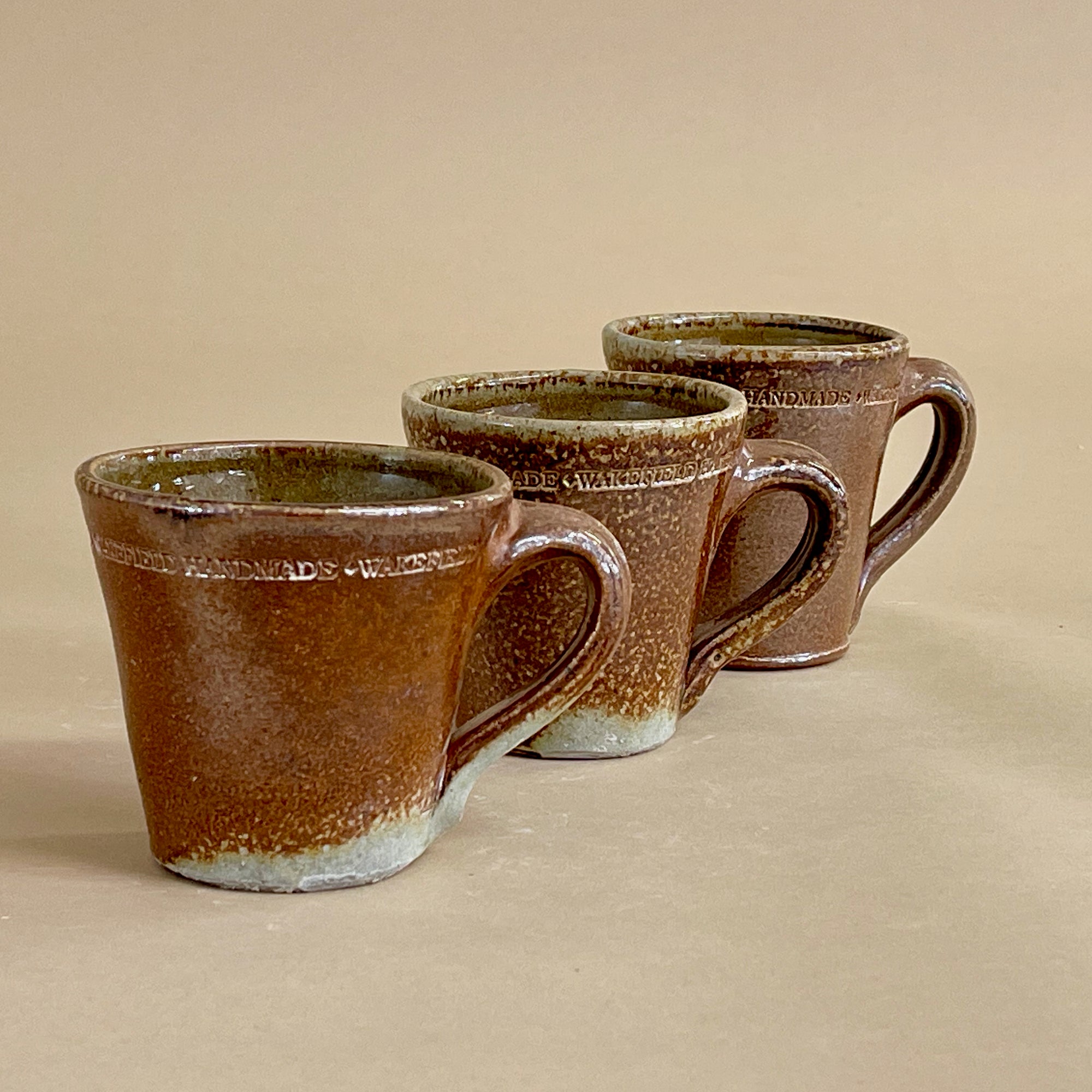 Wakefield Handmade Coggled Glazed Mugs