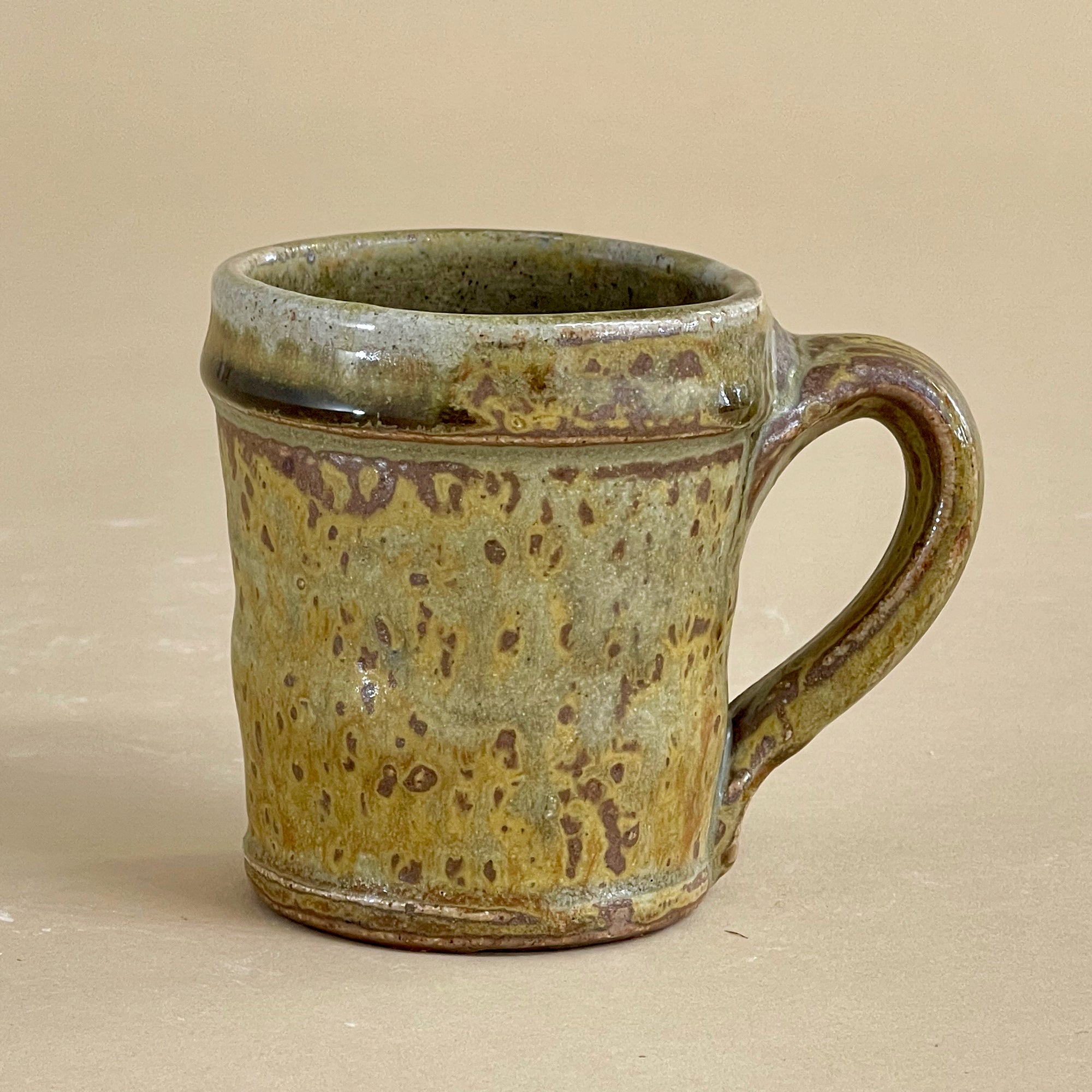 One of a Kind Soda Fired Glazed Mugs