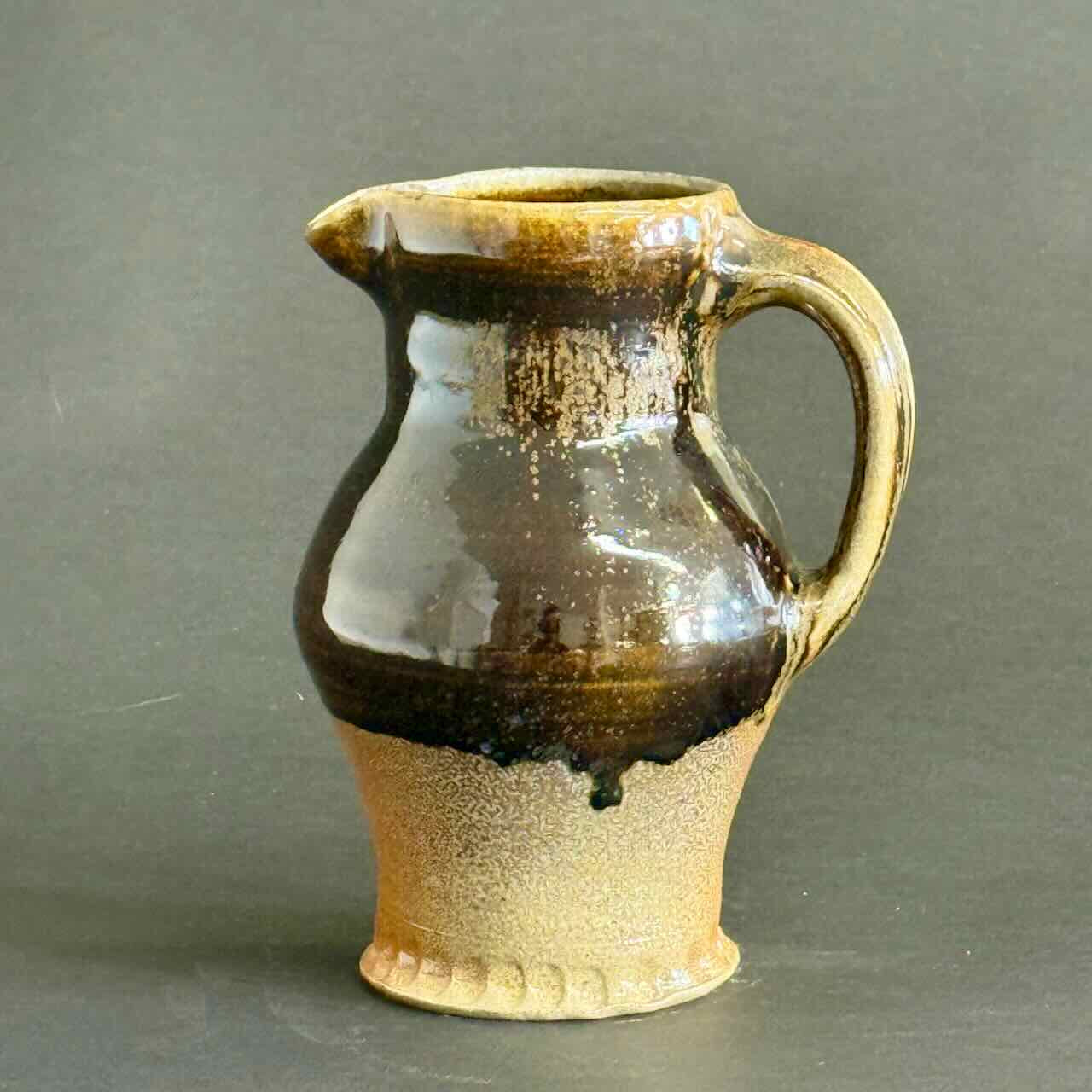 Soda-Fired Pitcher, One of a Kind, Tenmoku Black Glaze
