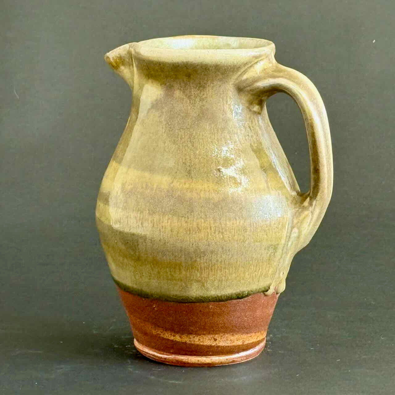 Soda-Fired Marbled Pitcher, One of a Kind , Wood Ash Glaze