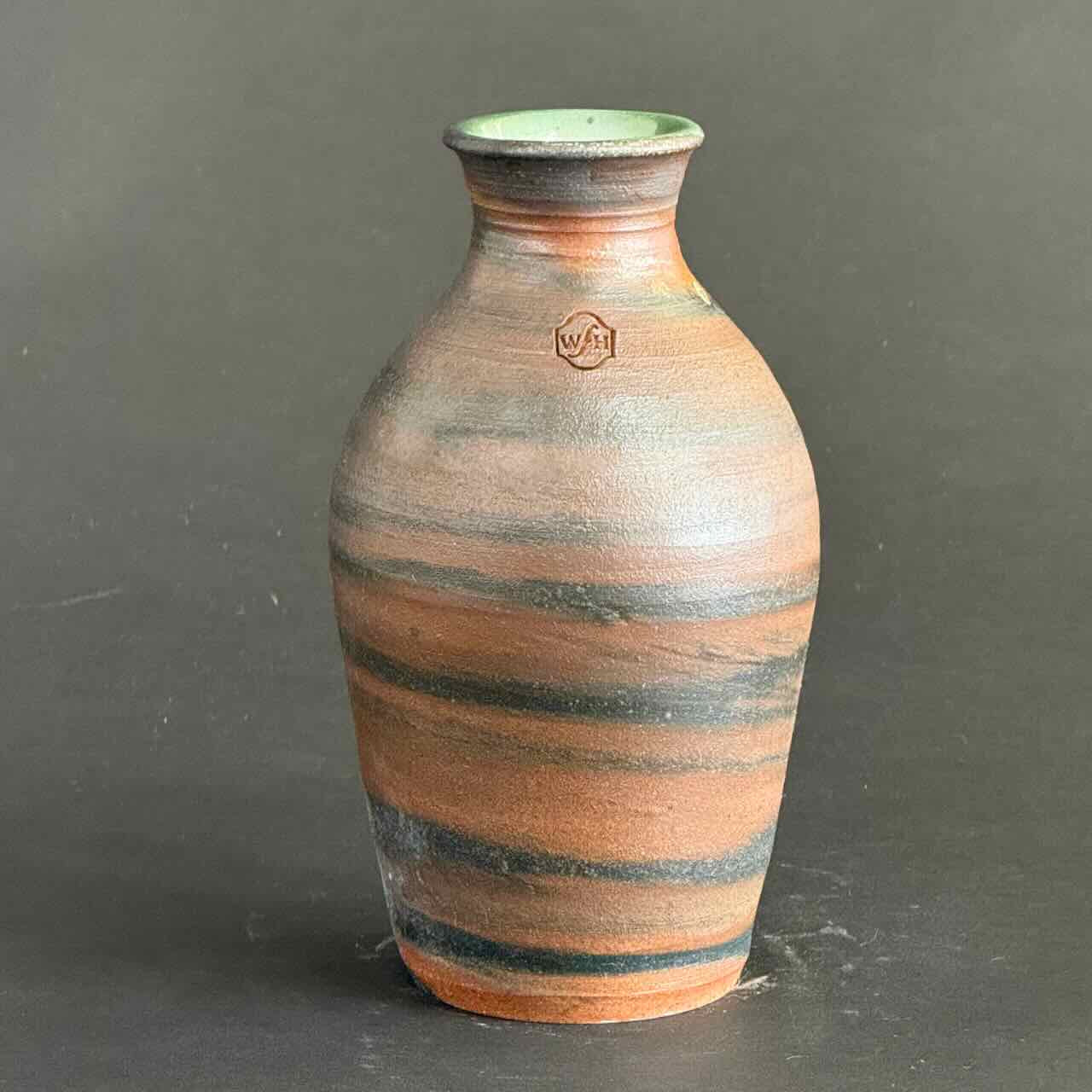 Soda Fired Sake Bottle, Marbled Clay