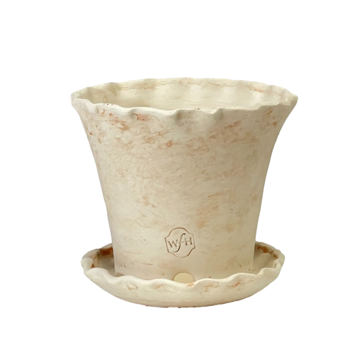 Pennsylvania Crimped Rim, with Attached Saucer