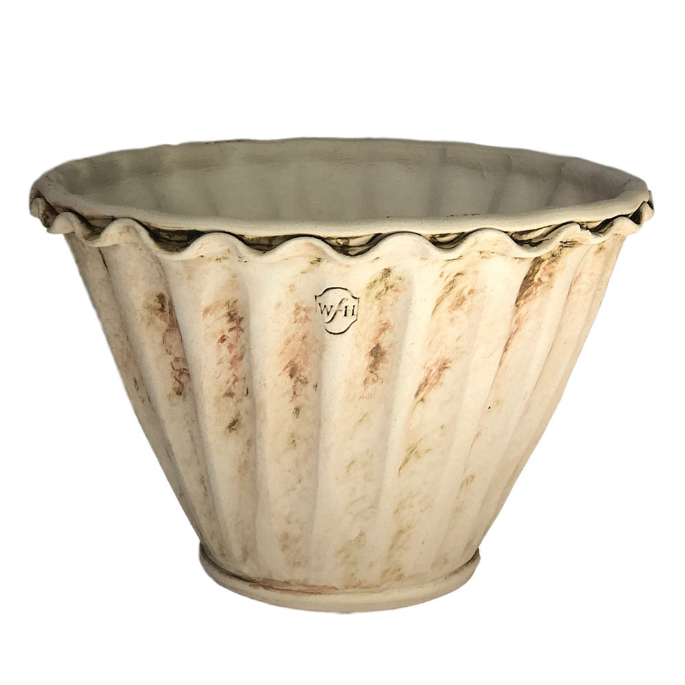 #6 Fluted Amaryllis Pot with Saucer