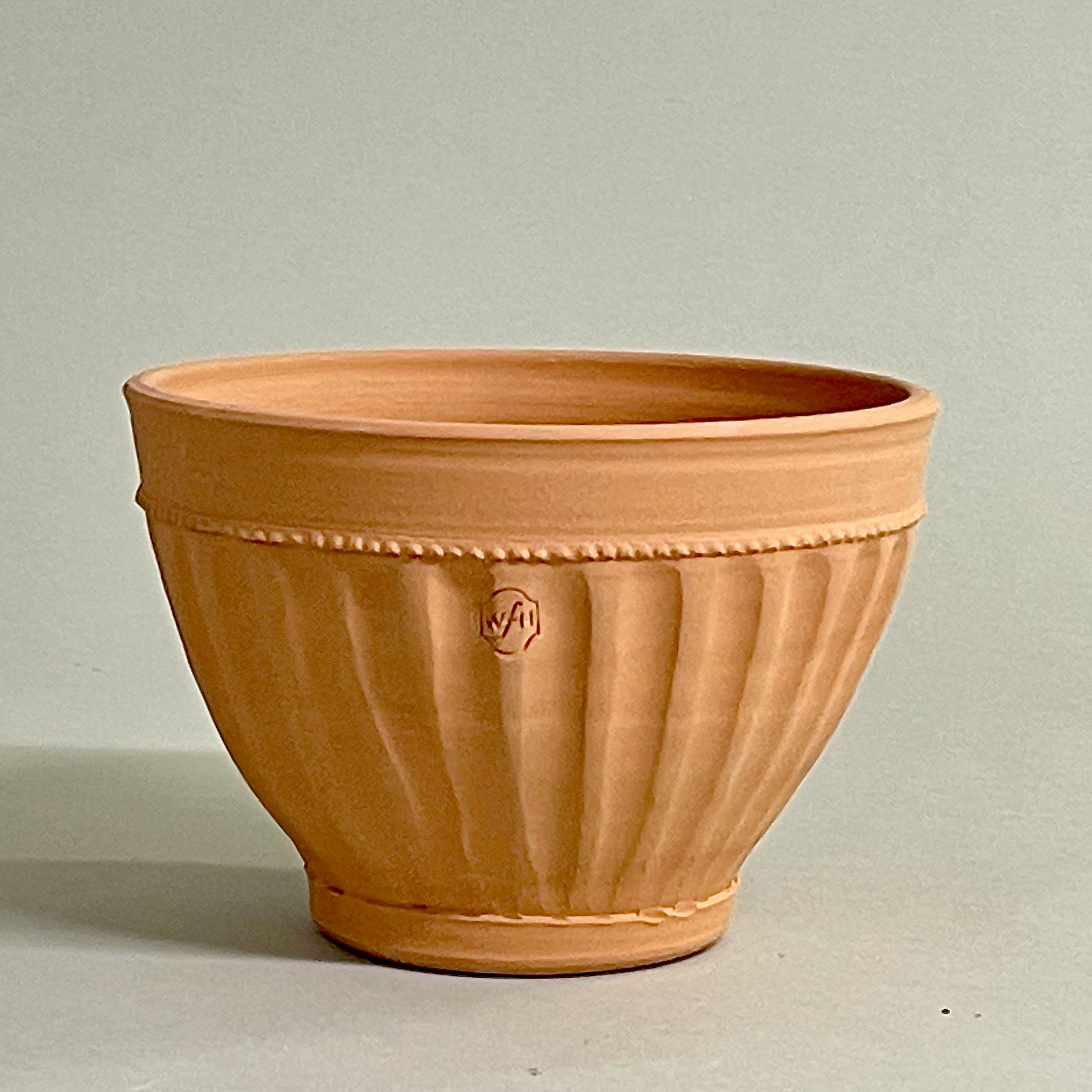 Fluted Doric Basin with Saucer
